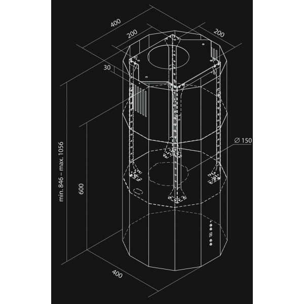 Фото - Витяжка декоративна NORTBERG Viva Black 40