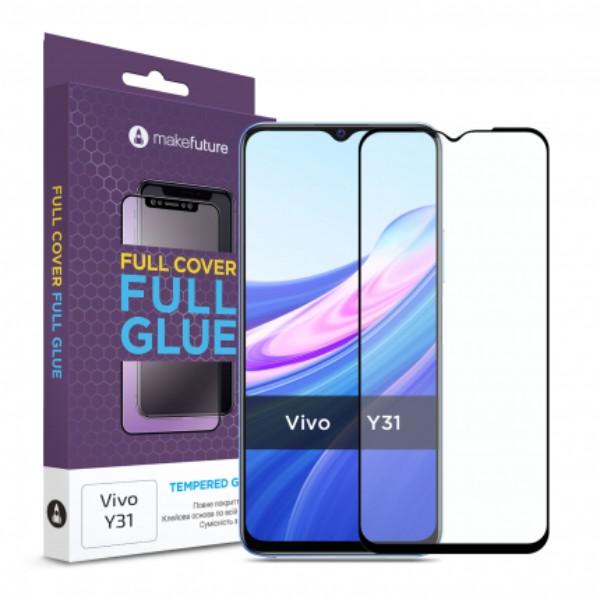 Фото - Захисне скло для смартфону MakeFuture Full Cover Full Glue Vivo Y31 (MGF-VY31)