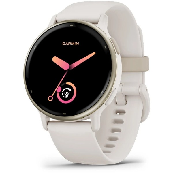 Фото - Смарт-часы Garmin vivoactive 5 Ivory/Cream Gold (010-02862-11)