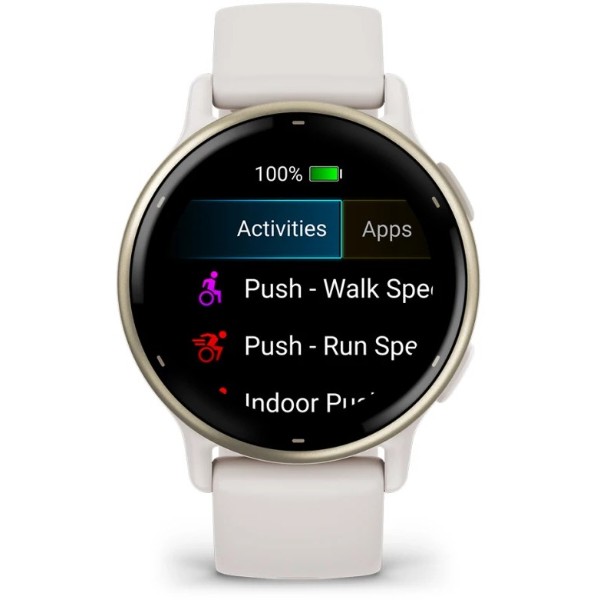 Фото - Смарт-часы Garmin vivoactive 5 Ivory/Cream Gold (010-02862-11)