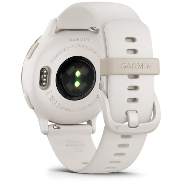 Фото - Смарт-часы Garmin vivoactive 5 Ivory/Cream Gold (010-02862-11)