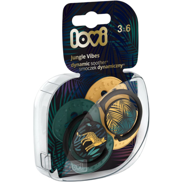 Фото - Динамическая пустышка Lovi 3-6 м-цев 2 шт. Jungle Vibes Boy (22/902boy)
