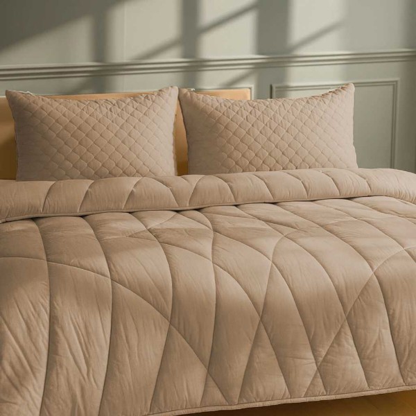 Фото - Ковдра зимова полуторна MirSon антиалергенне EcoSilk Carmela 014 140x205 см (2200000002853)