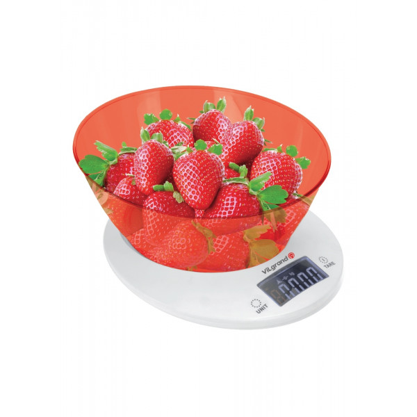 Фото - Весы кухонные ViLgrand VKS-533C Red