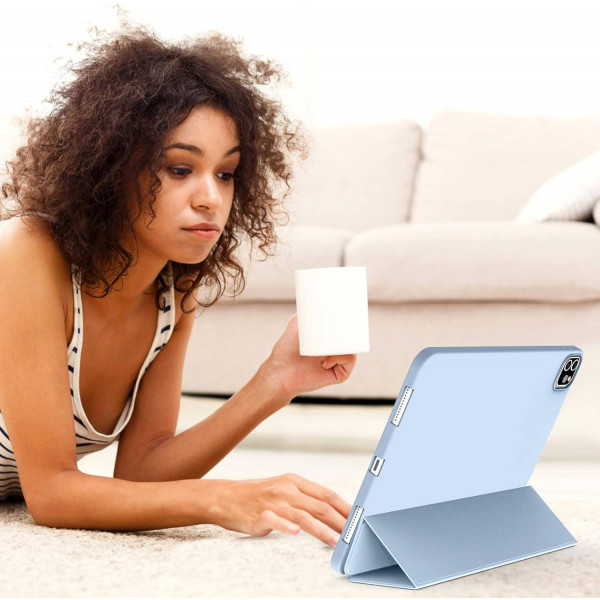 Фото - Чохол для планшета Becover Tri Fold Soft TPU Silicone for Apple iPad Air 13" M2/M3 (2024/2025) Light Blue (711741)