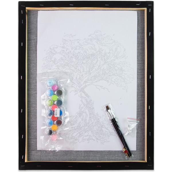 Фото - Картина за номерами Strateg Соняшники на чорному фоні 40х50 см (AH1049)