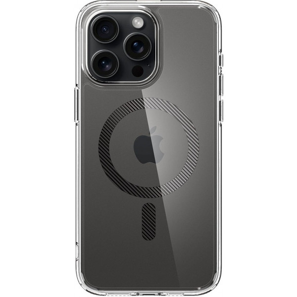 Фото - Чохол для смартфону Spigen for Apple iPhone 15 Pro Ultra Hybrid MagFit, Carbon Fiber (ACS06717) Фото - Чохол для смартфону Spigen for Apple iPhone 15 Pro Ultra Hybrid MagFit, Carbon Fiber (ACS06717)