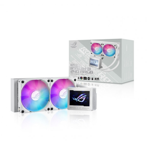 Фото - Водяная система охлаждения Asus ROG Ryujin III 240 ARGB White Edition (90RC00K2-M0UAY0)