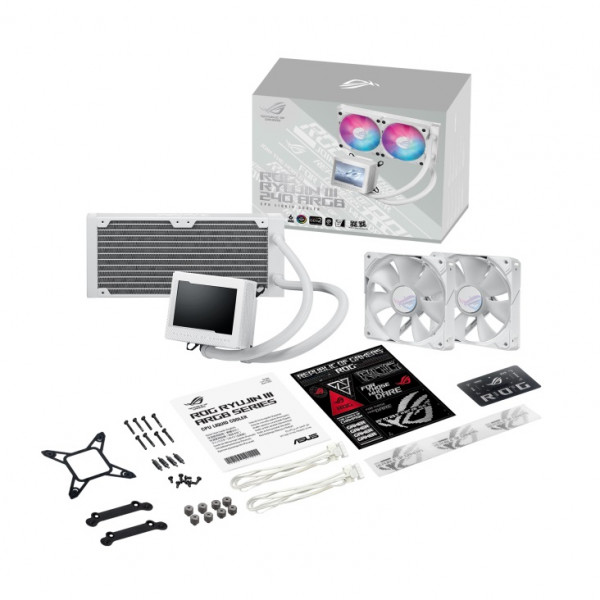 Фото - Водяная система охлаждения Asus ROG Ryujin III 240 ARGB White Edition (90RC00K2-M0UAY0)