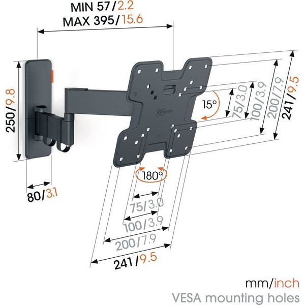 Фото - Крепление для телевизора Vogels TVM 1243 Black