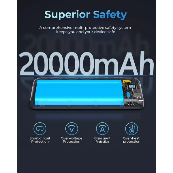 Фото - Батарея мобільна Voltme Hypercore 20 000mAh Deep Blue (B3010)