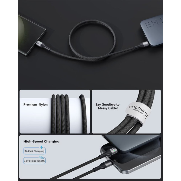 Фото - Батарея мобільна Voltme V-Power Combo Kit Hypercore 10 000mAh +Vola 1.2m Cable (B3015)