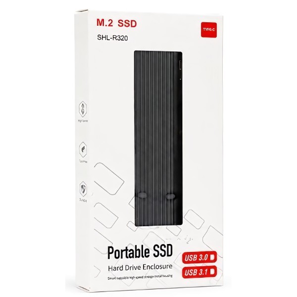 Фото - Зовнішня кишеня Voltronic NVME Type-C, Black (YT-USB3.1M.2 ARAV-M6)