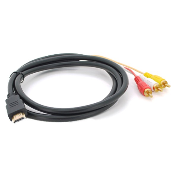 Фото - Кабель HDMI Voltronic HDMI-3RCA 1.5m 2 ferrit Black/Red (YT-HDMI-3RCA)