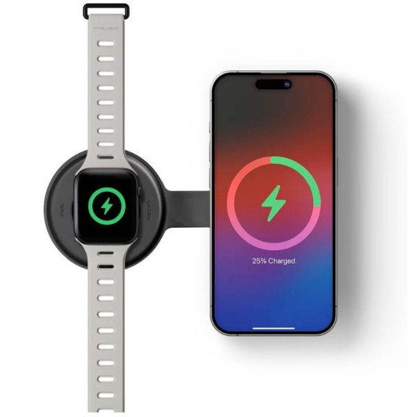 Фото - Беспроводное зарядное устройство Native Union Voyage 2-in-1 Qi2 Wireless Charger Black (VOY-2IN1-WL-BLK)