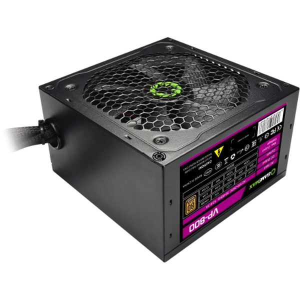 Фото - Блок питания для ПК Gamemax ATX 800W, box, APFC, 12см,80+ (VP-800)