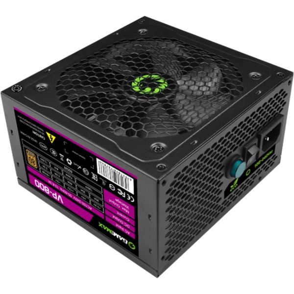 Фото - Блок питания для ПК Gamemax ATX 800W, box, APFC, 12см,80+ (VP-800)