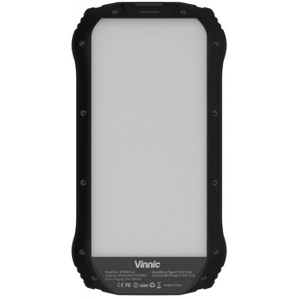 Фото - Батарея мобильная Vinnic SACA PEAK Solar 20000 mAh 15W (VPSPB-FL20)