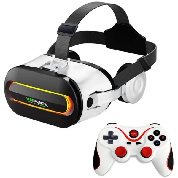 Фото - Уценка - Очки виртуальной реальности VR Park для смартфонов VR с джостиком Terios T3 white