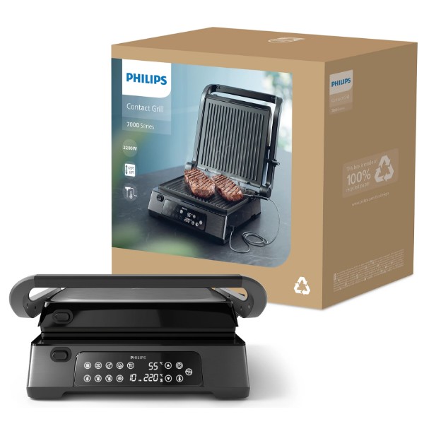 Фото - Уцінка - Гриль-барбекю електричний Philips HD6307/70