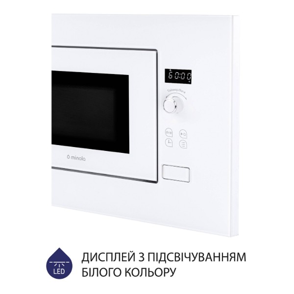 Фото - Микроволновая печь (СВЧ) встраиваемая Minola BWO 2011 WH