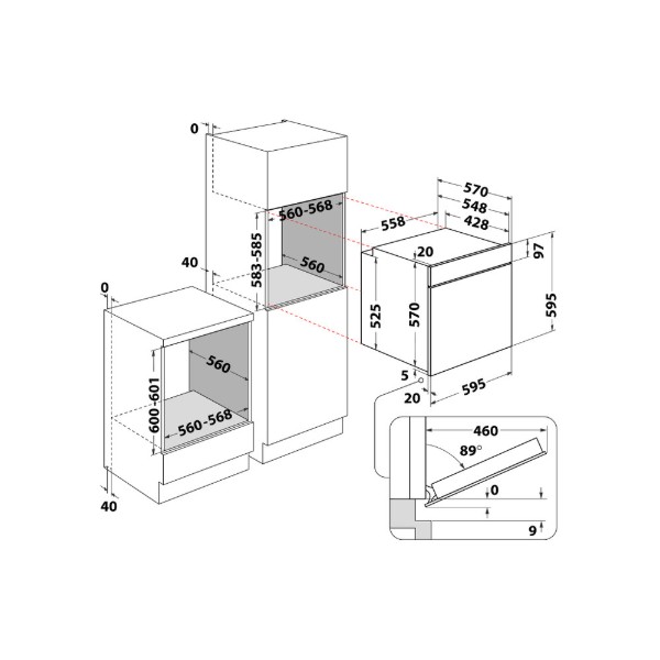 Фото - Духова шафа Indesit IFWS 4841 JH BL
