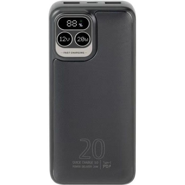 Фото - Батарея мобильная RIVACASE 20000 mA QC/PD 22,5 Вт (VA2521 Black)