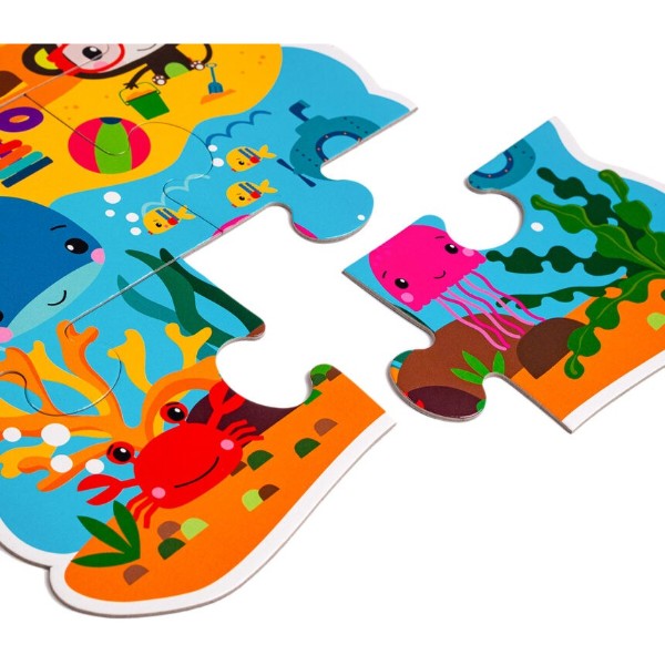 Фото - Пазли (3-4 роки) Vladi Toys Maxi Fisher-Price. Мої веселі друзі, укр. (VT1711-10)