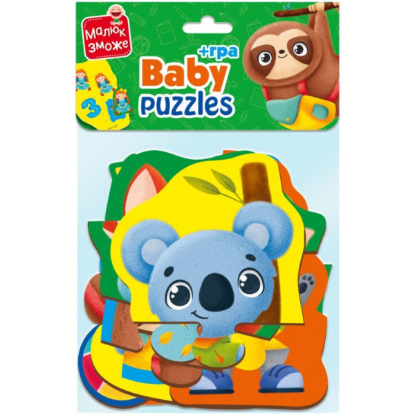 Фото - Пазлы (до 2 лет) Vladi Toys «Животные. Игрушки» (укр) (VT1722-23)