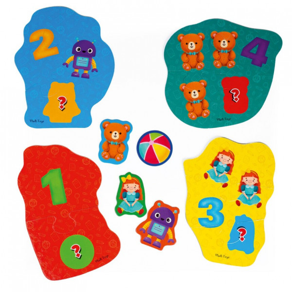 Фото - Пазлы (до 2 лет) Vladi Toys «Животные. Игрушки» (укр) (VT1722-23)