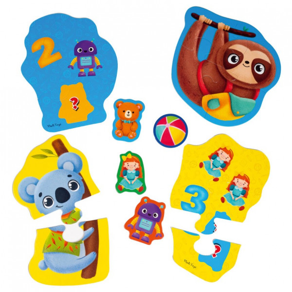 Фото - Пазлы (до 2 лет) Vladi Toys «Животные. Игрушки» (укр) (VT1722-23)