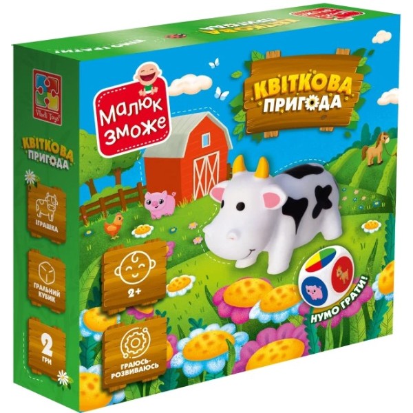 Фото - Настільна гра (3-4 роки) Vladi Toys "Квіткова пригода" (укр) (VT2100-20)