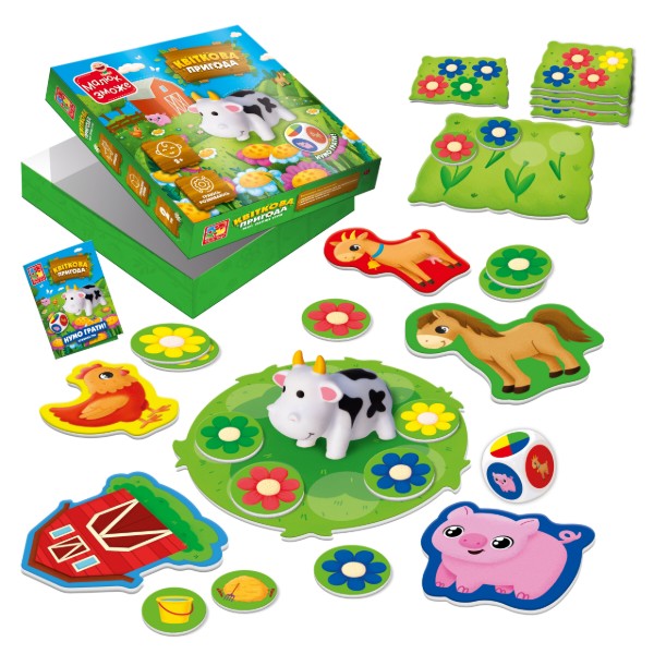 Фото - Настільна гра (3-4 роки) Vladi Toys "Квіткова пригода" (укр) (VT2100-20)