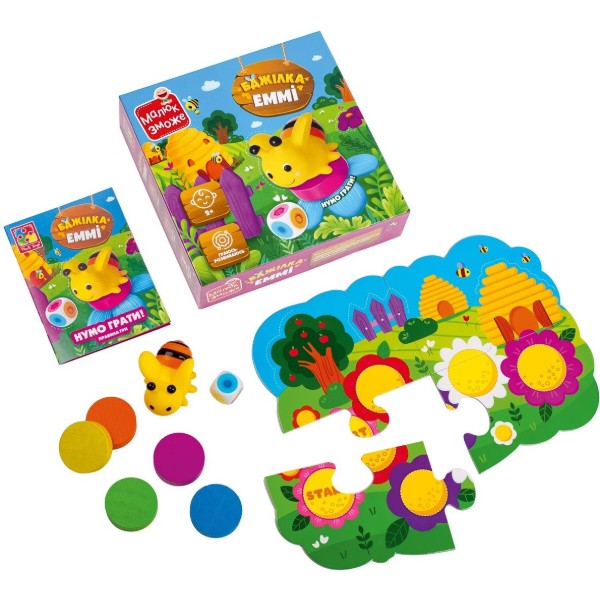 Фото - Настільна гра (3-4 роки) Vladi Toys "Бджілка Еммі" (укр) (VT2100-21)