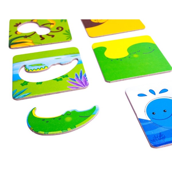 Фото - Настільна гра (3-4 роки) Vladi Toys 3 в 1 "Зоосвіт" (укр) (VT2901-04)