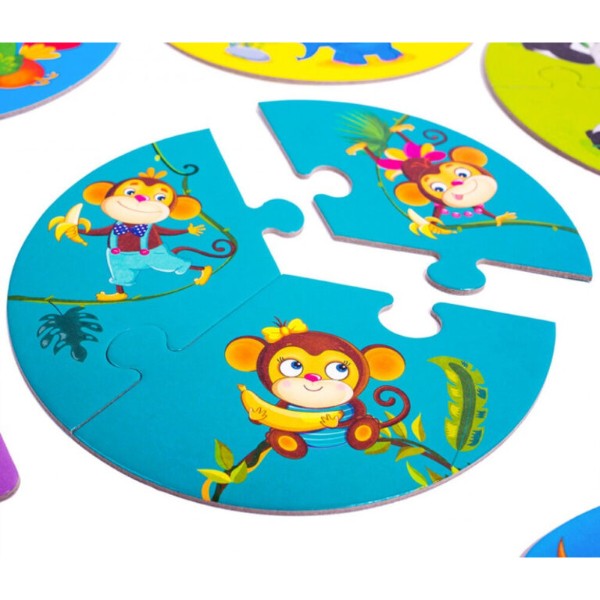 Фото - Настільна гра (3-4 роки) Vladi Toys 3 в 1 "Зоосвіт" (укр) (VT2901-04)