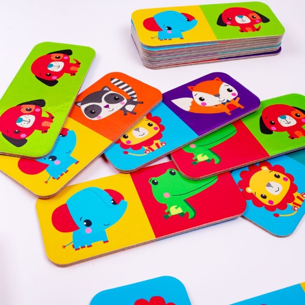Фото - Настільна гра (3-4 роки) Vladi Toys "Fisher Price. Доміно"  в тубусі (укр) (VT2910-03)
