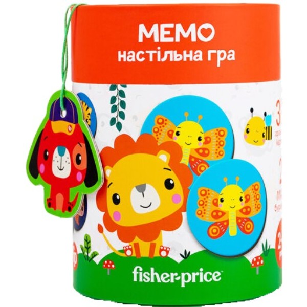 Фото - Настільна гра (3-4 роки) Vladi Toys "Fisher Price. Мемо" в тубусі (укр) (VT2910-04)