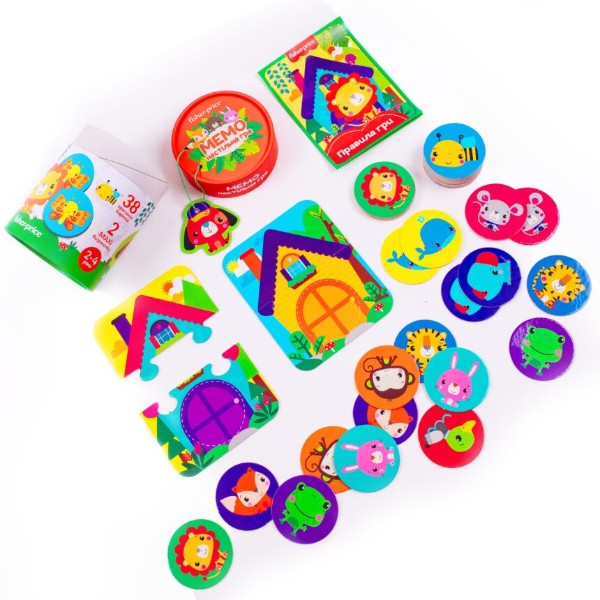 Фото - Настільна гра (3-4 роки) Vladi Toys "Fisher Price. Мемо" в тубусі (укр) (VT2910-04)
