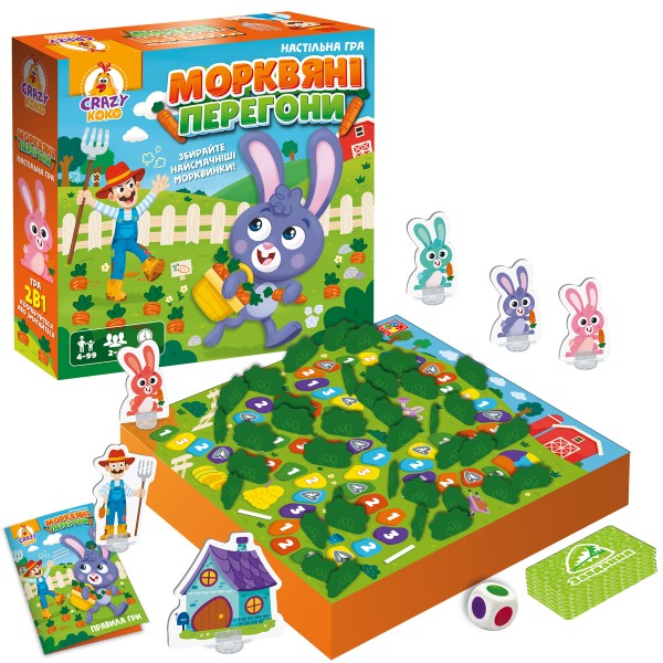 Фото - Настільна гра (3-4 роки) Vladi Toys маршрутна. Морквяні перегони (VT8055-33)
