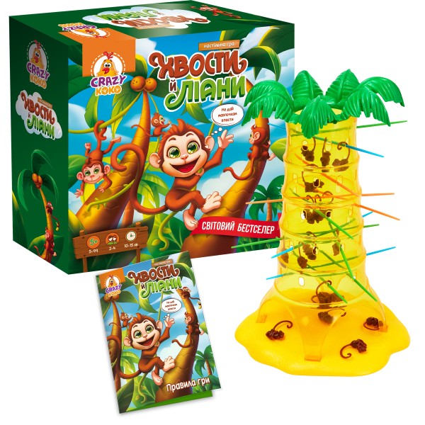 Фото - Настільна гра (5-7 років) Vladi Toys Хвости й ліани (VT8055-39)