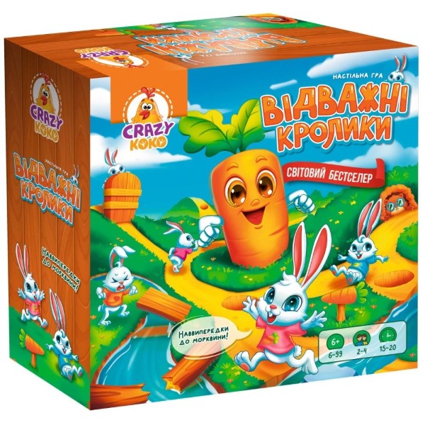 Фото - Настільна гра (5-7 років) Vladi Toys Відважні кролики (VT8055-40)