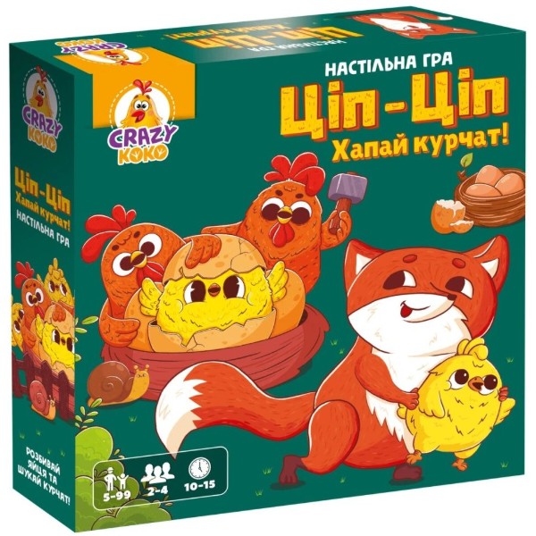 Фото - Настільна гра (5-7 років) Vladi Toys Ціп-Ціп Хапай курчат! (VT8055-42)