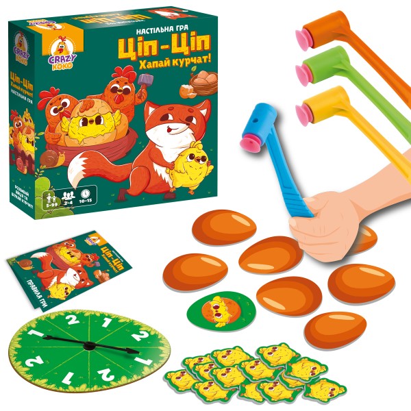 Фото - Настільна гра (5-7 років) Vladi Toys Ціп-Ціп Хапай курчат! (VT8055-42)