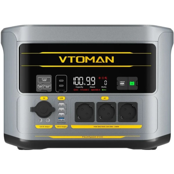 Фото - Зарядная станция универсальная Vtoman FlashSpeed 2400 (1408 Вт,2400W)