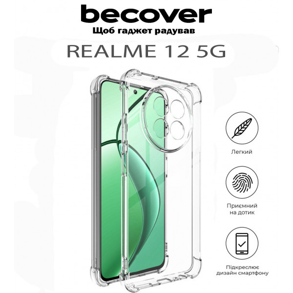 Фото - Чохол для смартфону BeCover Anti-Shock for Realme 12 5G Clear (711782)