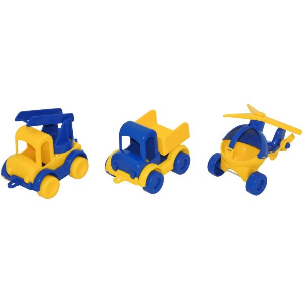 Фото - Базовый игровой транспорт для малыша Tigres Набор авто "Kid cars" патриотический 3 шт. (39996)
