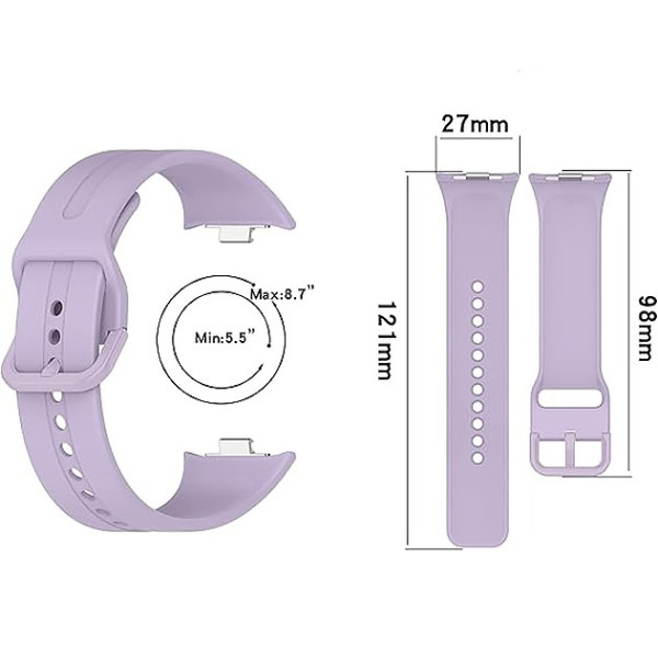 Фото - Ремінець для смарт-годинника BeCover for Xiaomi Redmi Watch 5 Purple (713217)