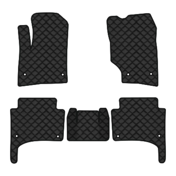 Фото - Коврики из экокожи в салон авто EVAtech ECO для Touareg (7L) Restyling Volkswagen 2006-2010 1 поколение SUV EU (VW11897C5AV8BBB)