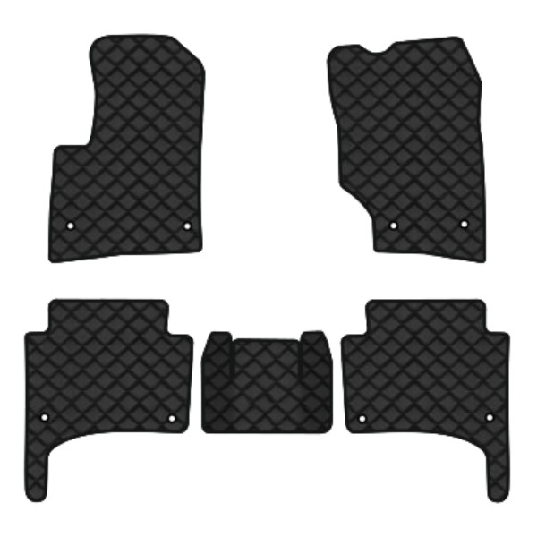 Фото - Коврики из экокожи в салон авто EVAtech ECO для Touareg (7L) Restyling Volkswagen 2006-2010 1 поколение SUV EU (VW11897CB5AV8BBB)